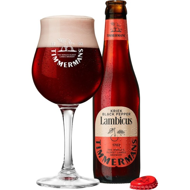 Пиво Timmermans Kriek Black Pepper Lambicus 25cl / Тиммэрмэнс Крик Блак Пэпер Ламбикас 250 МЛ