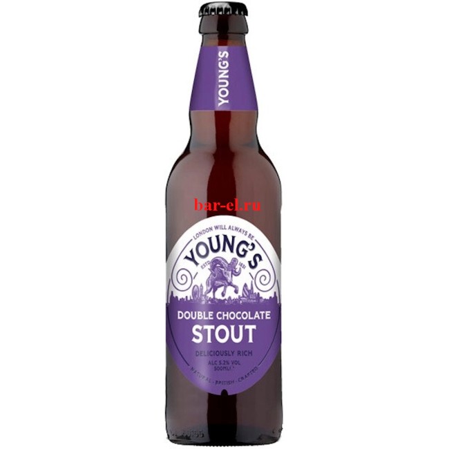 Пиво Youngs Double Chocolate Stout 50cl / Янгс Дабл Шоколад Стаут 500 МЛ