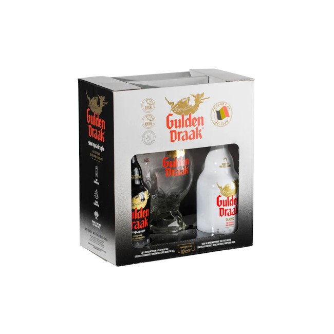 Van Steenberge Gulden Draak gift pack (2 bottles & glass) / Подарочный пивной набор Гулден Драк