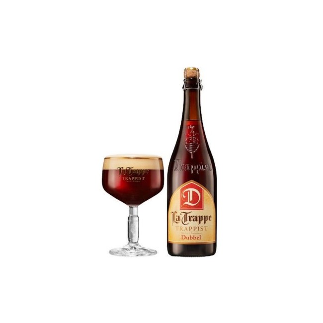 Пиво La Trappe Dubbel 75cl / Ла Трапп Дуббель 750 МЛ