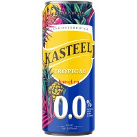 Пиво Kasteel Tropical zero alcohol in can 33cl / Безалкогольный Кастил Тропикал Ж/Б 330 МЛ