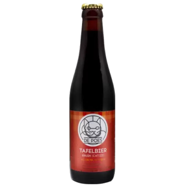 Пиво De Poes Tafelbier Bruin 33cl / Де Пус Тафельбир Брюн 330 мл
