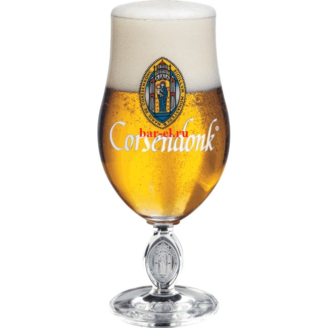 Corsendonk Tulip var 1 beer glass 33cl/ Пивной бокал Корседонк Тюльпан с капелькой 330 МЛ