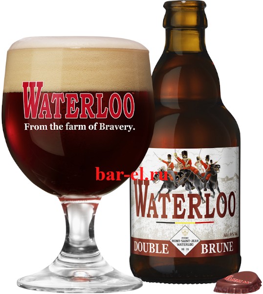 Пиво Waterloo Double brune 33cl / Ватерлоо Дабл Брюн 330 мл