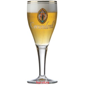 Corsendonk beer glass 33cl/ Пивной бокал Корседонк на высокой ножке 330 МЛ