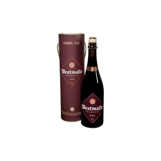 Westmalle Trappist Dubbel в тубе / Подарочный пивной набор Вестмалле трапист дюббель