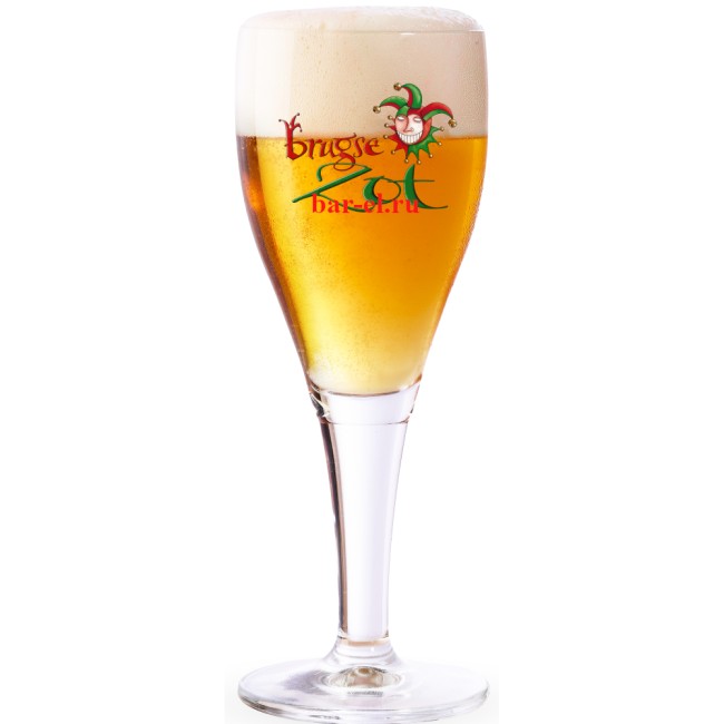Brugse Zot beer glass 33cl/ Пивной бокал Бругс Зот 330 МЛ
