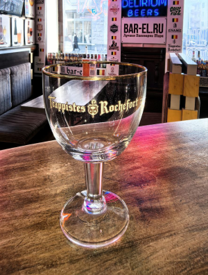 Trappistes Rochefort beer glass 15cl/ Пивной бокал Трапист Рошфор 150 МЛ