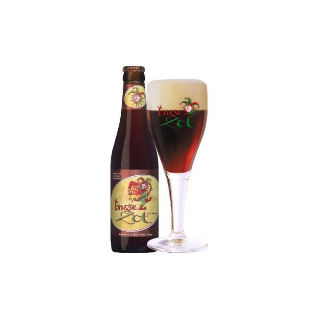 Пиво Brugse Zot dubbel 33cl / Бругс Зот дуббел 330 МЛ