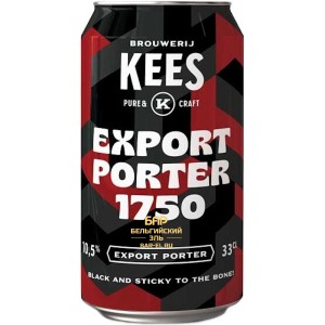 Пиво Kees Export Porter 1750 33 CL / Кис Экспорт Портер 1750 330 МЛ