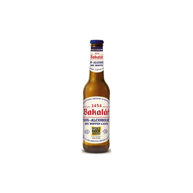 Пиво Bakalar Non-Alcoholic Dry Hopped Lager 33cl / Бакалар безалкогольный холодного охмеления 330 МЛ